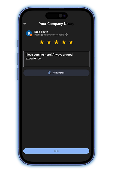 Coworking & Flexible Workspace reputation and feedback interface