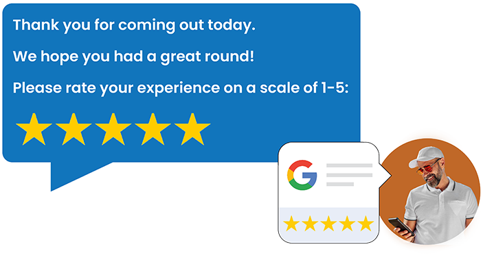 Golf Courses & Clubs reputation and feedback interface