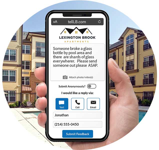 Multifamily & Apartment Communities real-time feedback use case