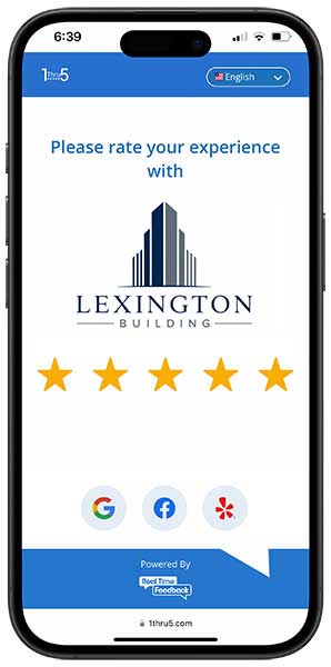 Commercial Property Management reputation and feedback interface